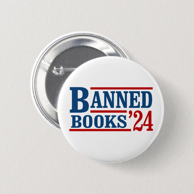 Verbotene Bücher 2024 Button (Vorne & Hinten)