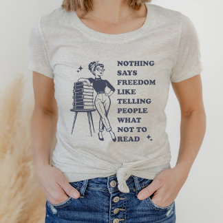 Verbotene Bücher Freie Rede Vintage-Leser Tri-Blend Shirt