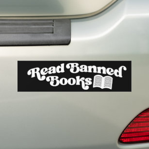 Verbotene Bücher lesen Autoaufkleber