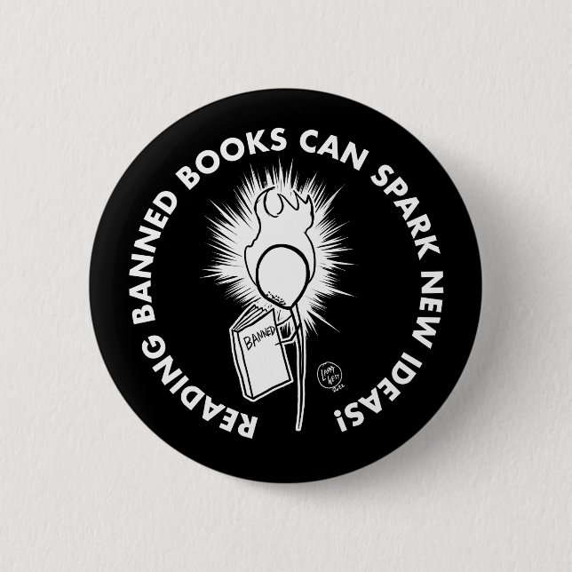 Verbotene Bücher lesen Button (Vorderseite)