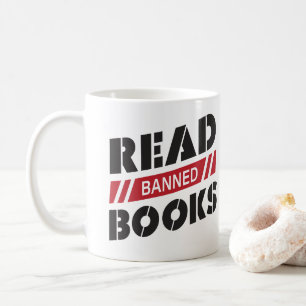 Verbotene Bücher lesen Kaffeetasse