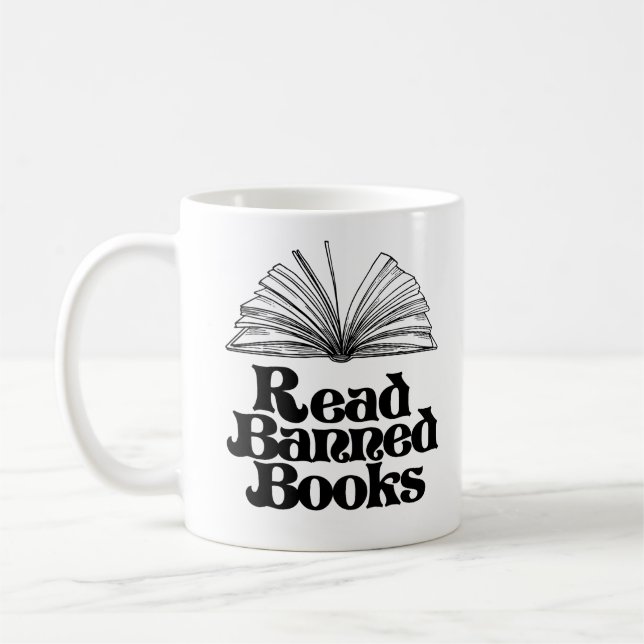 Verbotene Bücher lesen Kaffeetasse (Links)