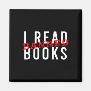 Verbotene Bücher lesen Lehrer liest Schulbuch Magnet