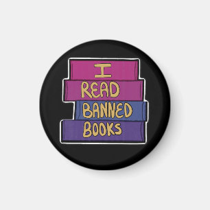 Verbotene Bücher lesen Magnet