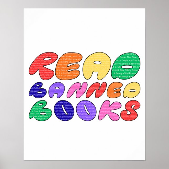 Verbotene Bücher lesen Poster (Vorne)