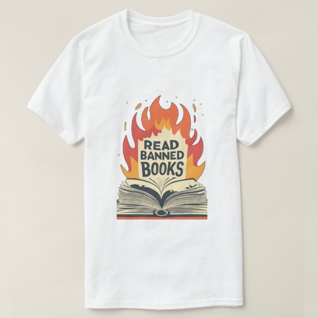 Verbotene Bücher lesen - T-Shirt (Design vorne)