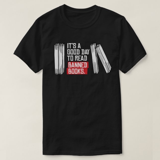 Verbotene Bücher lesen T-Shirt (Design vorne)