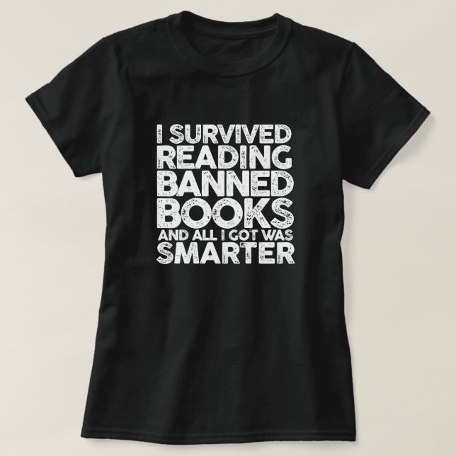 Verbotene Bücher lesen T-Shirt (Design vorne)