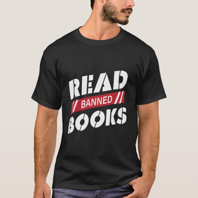 Verbotene Bücher lesen T-Shirt (Vorderseite)