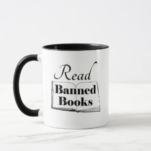 Verbotene Bücher lesen Tasse