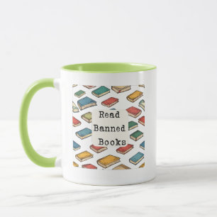 Verbotene Bücher lesen Tasse