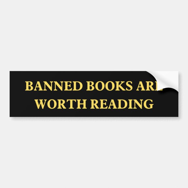 Verbotene Bücher sollten gelesen werden Autoaufkleber (Vorne)