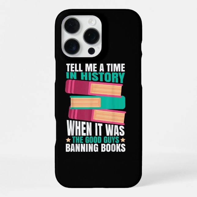 Verbotene Bücher Zitat  iPhone Hülle (Rückseite)