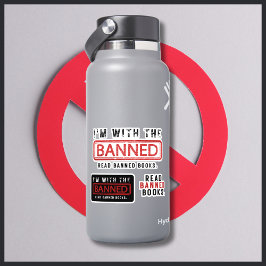 Verbotene Bücherzensur Ich bin mit der verbotenen Aufkleber