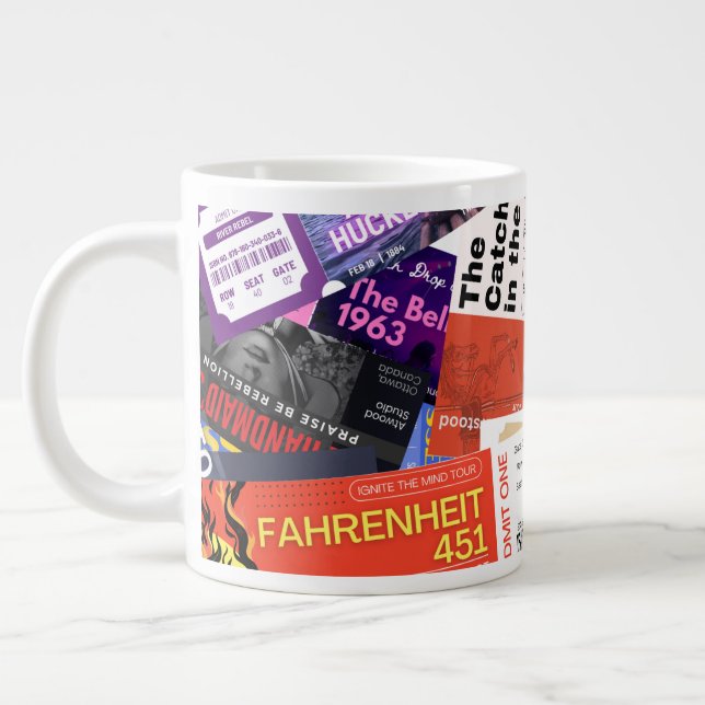 Verbotene Buchkonzert-Tickets Süßes Geschenk Jumbo-Tasse (Links)
