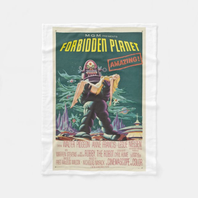 Verbotene Planeten-Monster-Film-Decke Fleecedecke (Vorderseite)