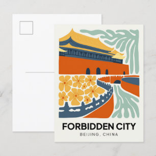 Verbotene Stadt Peking China Reisen Florenz Postkarte
