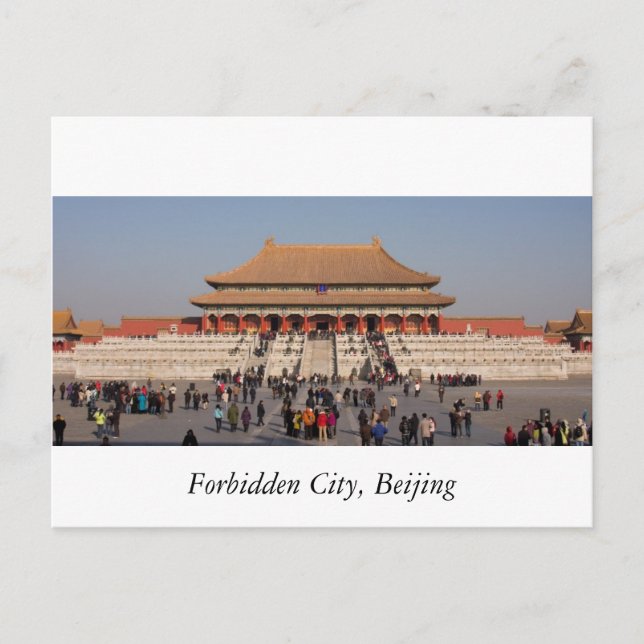 Verbotene Stadt, Peking Postkarte (Vorderseite)