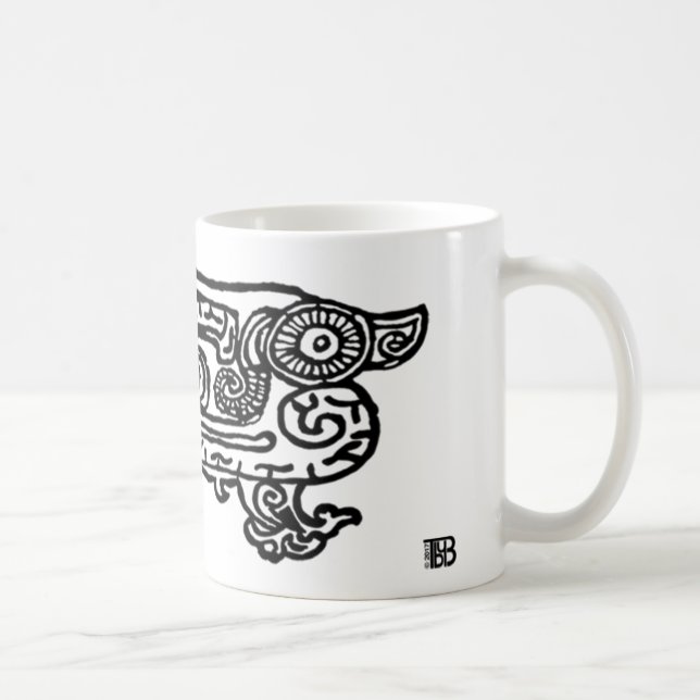 Verbotene Tasse des Stadt-Drachen 11oz (Rechts)