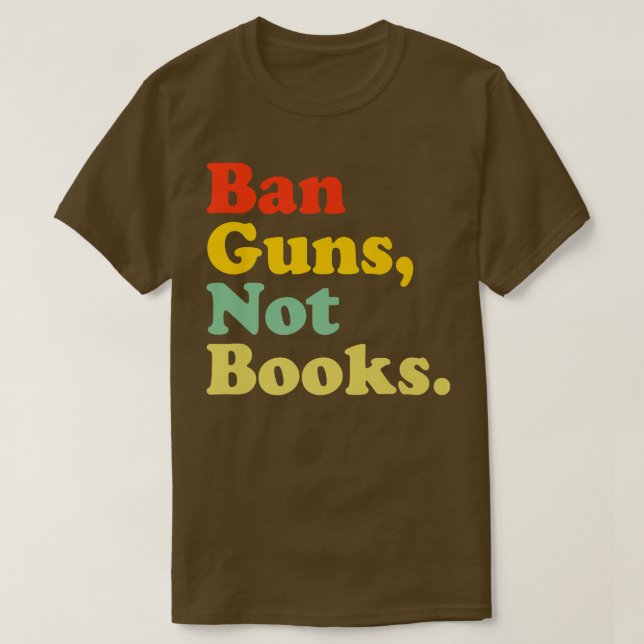 Verbotene Waffen, keine Bücher, rückwirkend Lesen  T-Shirt (Design vorne)