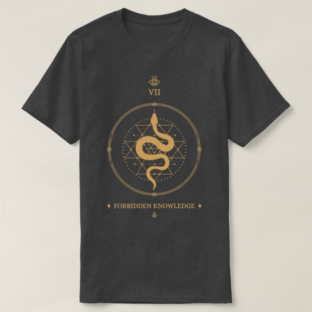 Verbotene Wissensschlange T-Shirt (Design vorne)