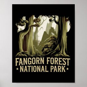 Verbotener Nationalpark Fangorn Wald Buchwürmer H Poster