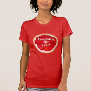 Verbotener Obstslogan Pop Art pink grapefruit T-Shirt