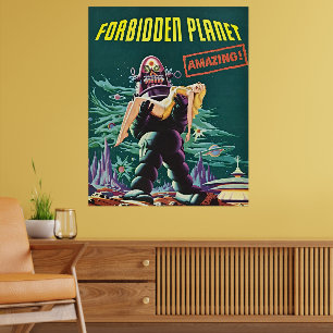 Verbotener Planet - Klassischer Film Poster