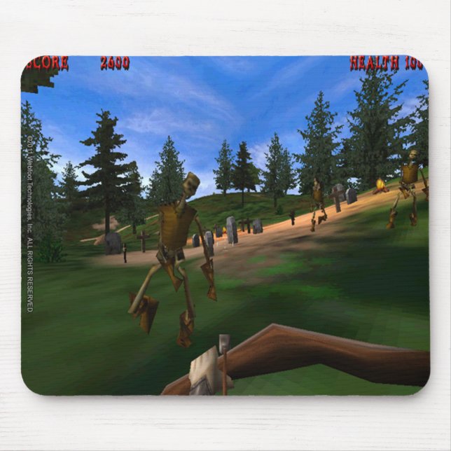 Verbotener Wald 3 Retro Mousepad (Vorne)
