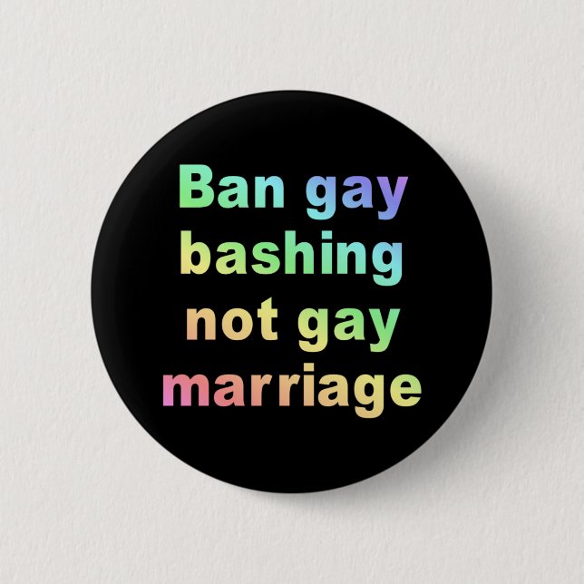 Verbothomosexuellheftig schlagen button (Vorderseite)
