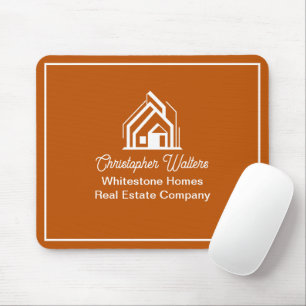Verbrannt Orange Immobilienfirma Benutzerdefiniert Mousepad