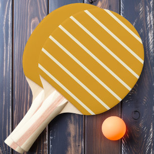Verbrannte Butterblume Gestreift und Vollton Tischtennis Schläger