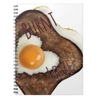 Verbrannte Liebe - Ei in einem Loch (Toast!) Notizblock