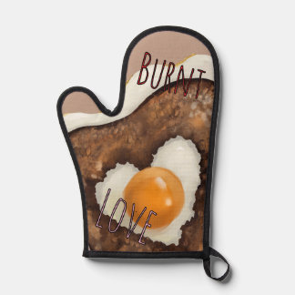 Verbrannte Liebe - Ei in einem Loch (Toast!) Ofenhandschuh