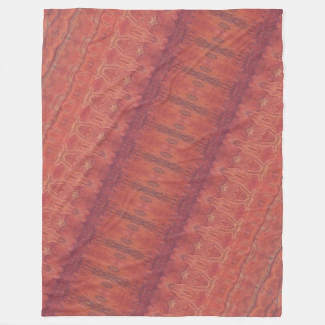 Verbrannte Orange II Fleece-Decke Fleecedecke (Vorderseite)