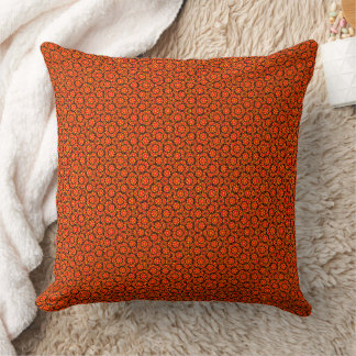 Verbrannte orange Wurfkissen Muster Kissen