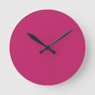 Verbrannte Pinke Runde Uhr