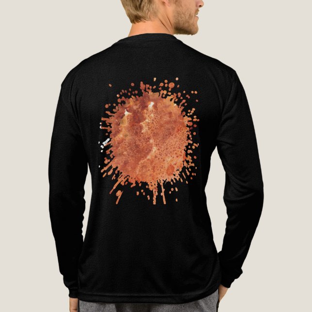 Verbrannter Safran Still Tri-Blend Shirt (Rückseite)