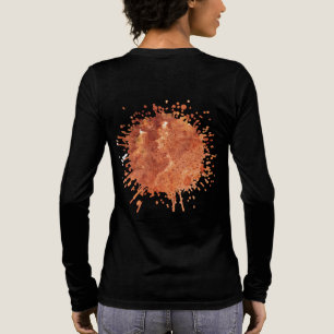 Verbrannter Safran Stille Tri-Blend Shirt
