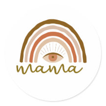 Verbranntes Orange Boho Regenbogen-Auge 