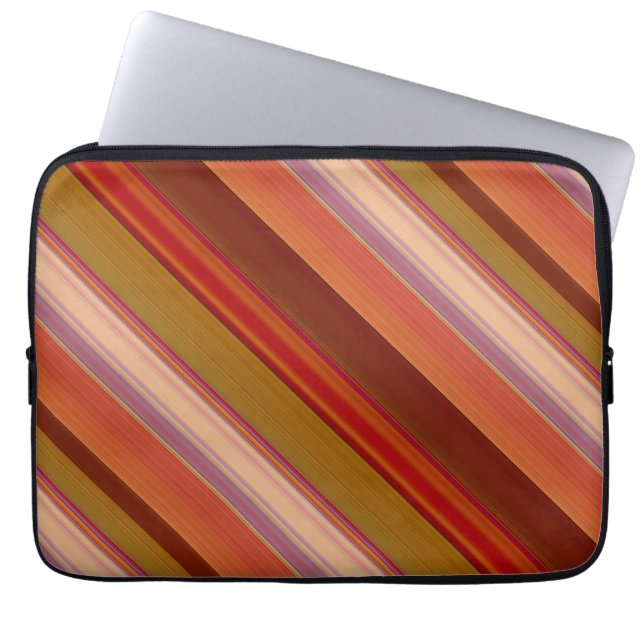 Verbranntes Orange Laptopschutzhülle (Vorderseite)
