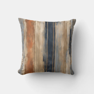 Verbranntes Orange Marine Blaue Staubblaue Distres Kissen