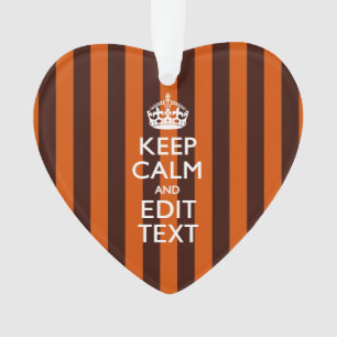 Verbranntes Orange Personalisiere Diesen Bleib Ruh Ornament