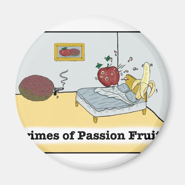 Verbrechen an Leidenschaft Fruit Zazzle Magnet (Vorne)