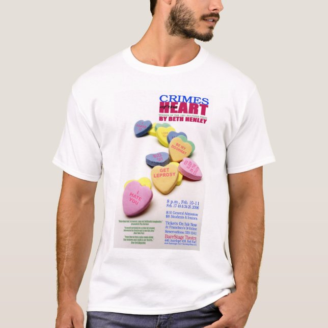 Verbrechen des Herzens T-Shirt (Vorderseite)
