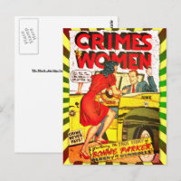 Verbrechen von Frauen #1 Goldenes Comic Buchdecke
