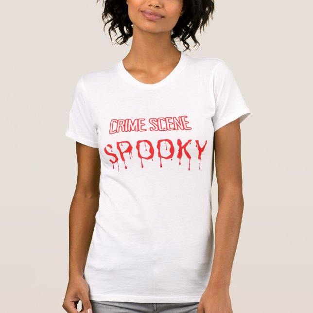 Verbrechensszene in halloween.. T-Shirt (Vorderseite)