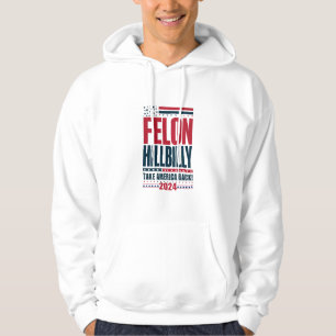 Verbrecherischer Hinterwäldler 2024 Trump Vance 20 Hoodie