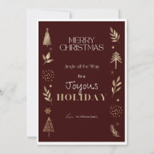 Verbreite Freude mit minimalistischer Weihnachtska