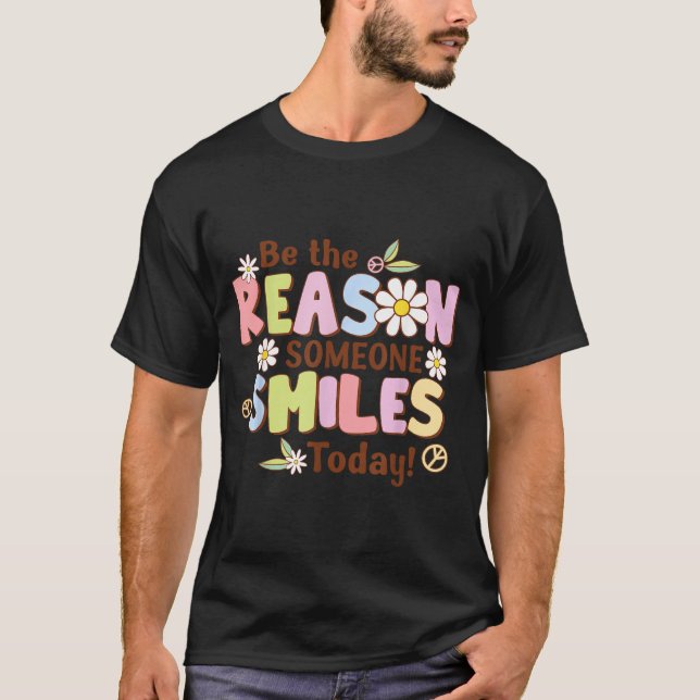 Verbreite Freundlichkeit Positive Affirmation T-Shirt (Vorderseite)